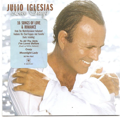 Julio Iglesias - 16 Love Songs (cd Como Nuevo Importado Usa)