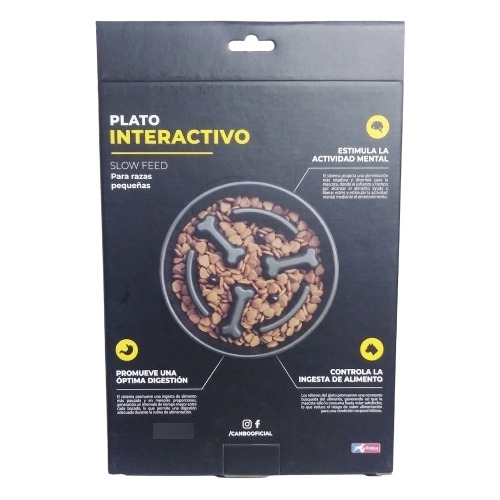 Plato Mascota Interactivo Laberinto Circular Perro X1 Canbo