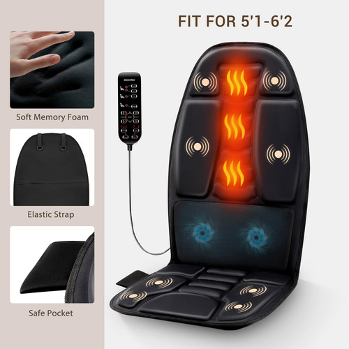 Cojín De Masaje De Espalda Relax 3000 Con Vibración