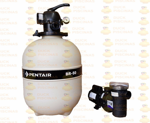 Filtro Piscina Pentair Br50 76.000l Bomba 3/4cv Motor Weg