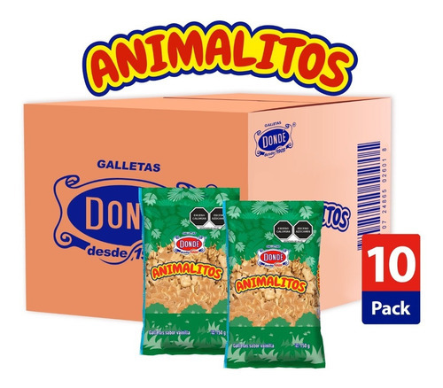 Animalitos Caja (10/150g).- Galletas Dondé