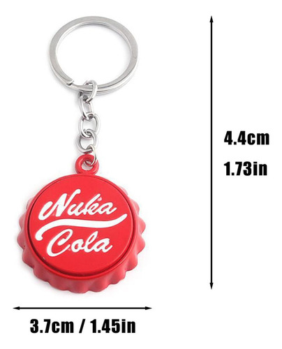 Qmezwux Fall Out Nuka Cola Cap Llavero Abridor De Botellas