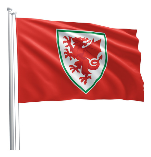 Bandeira Seleção País De Gales Copa Do Mundo 90cmx150cm