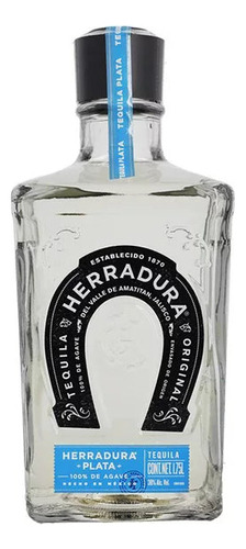 Tequila Blanco 100% Herradura Plata 38g 1.75l