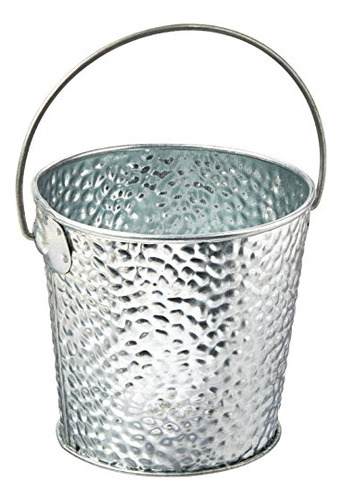Tablecraft Products Gt44 Appetizer Pail, Galvanized, 4 X 4