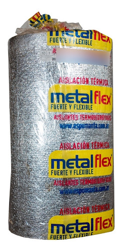 Aislante* Térmico 10mm 1 Solapa Aluminio Puro Techos X 20 M