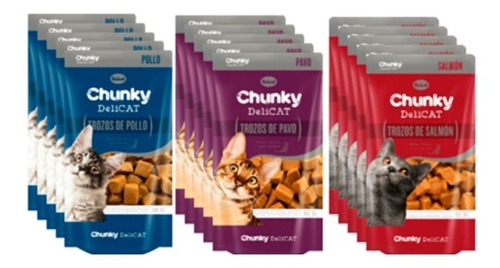 Chunky Deli Cat Surtidos Pack*10 80 Gr
