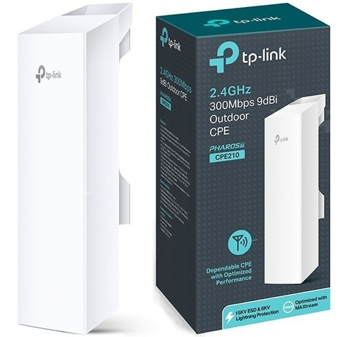 Access Point Cpe Exterior 2.4 300 Mbps 9dbi Tp-link Cpe210