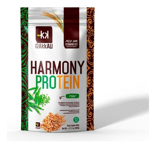 Harmony Protein Raw Ervilha E Arroz 600g Rakkau