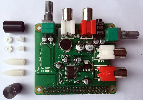 Tarjeta De Sonido Para El Raspberry Pi Con Microfono Incorpo