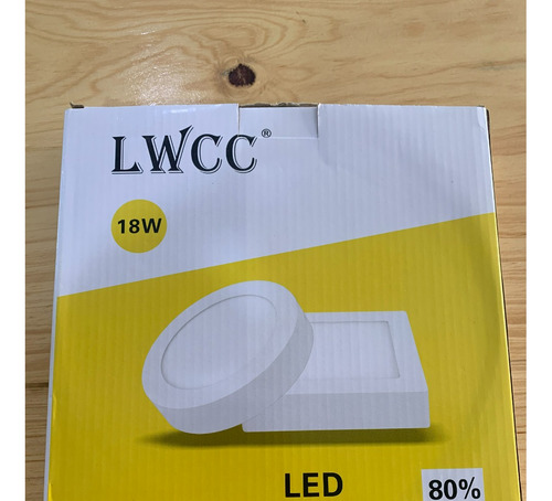 Lampara Led Redonda 18w Superficial 6500k