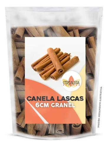 Canela Pau / Casca / Lascas 6cm Premium - 500g