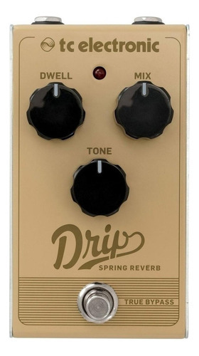 Pedal de guitarra analógica Tc Electronic Drip Spring Reverb Brown