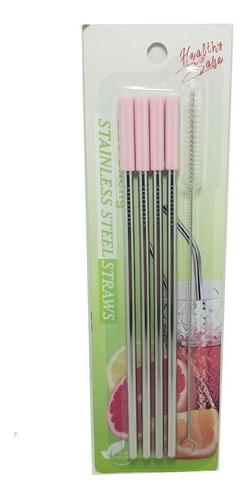 Set 4 Pitillos Reutilizables Acero Inoxidable