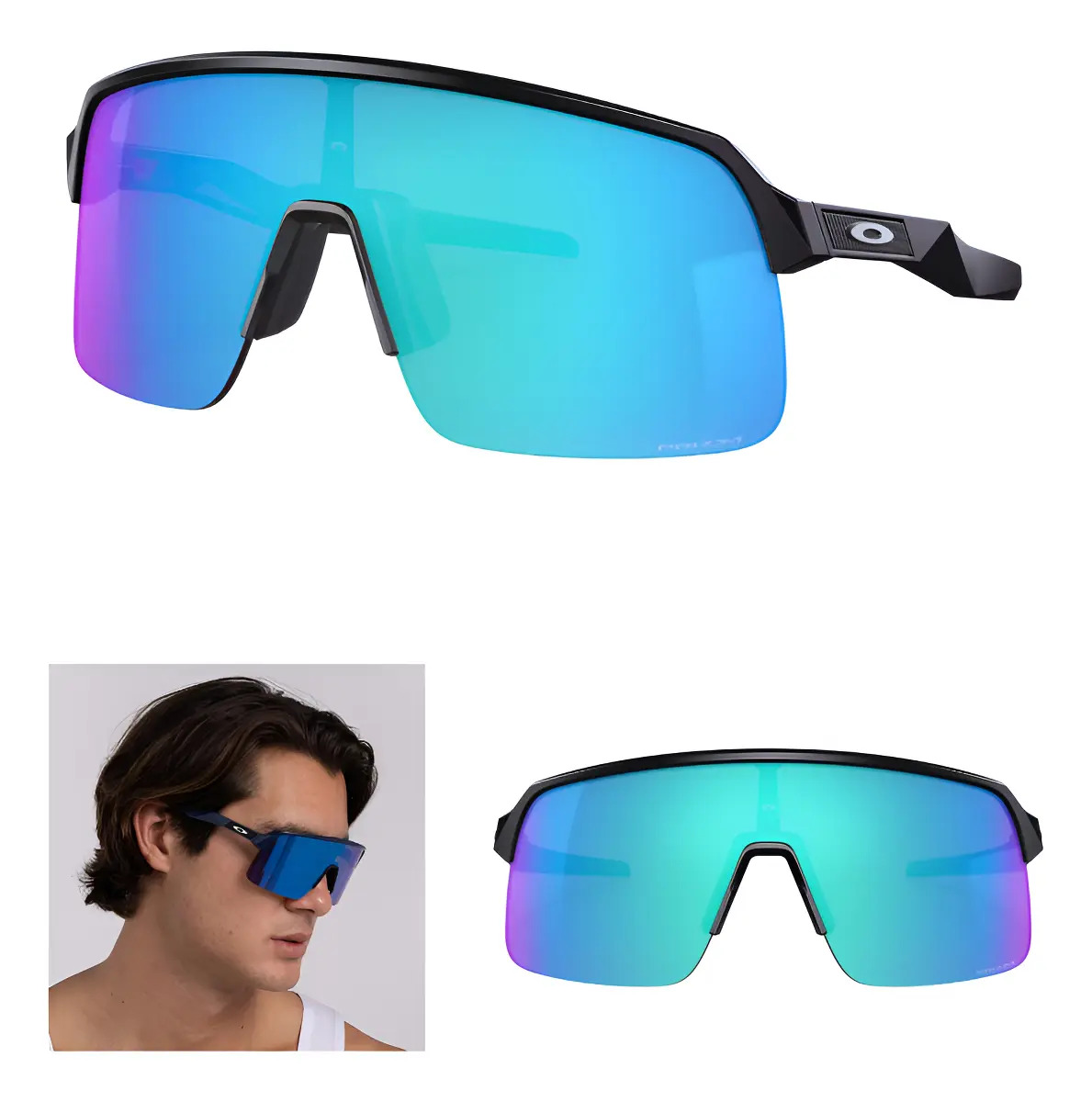 Oakley Sutro サングラス ライトブルー Óculos De Sol Oakley Sutro Lite Matte Black Prizm Sapphire Cor