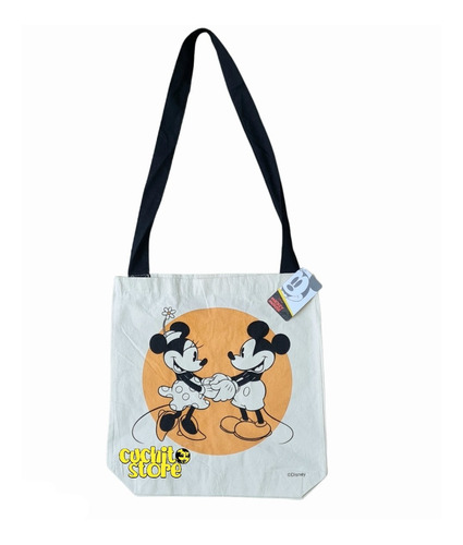 Bolsa Ecologica De Tela Algodon Mickey And Minnie Mouse 1