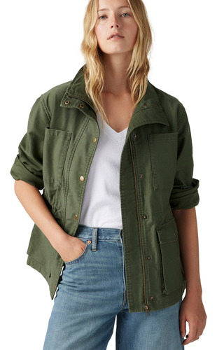 Chaqueta Mujer Karlie Utility Jacket Verde Levis 001fw-0002