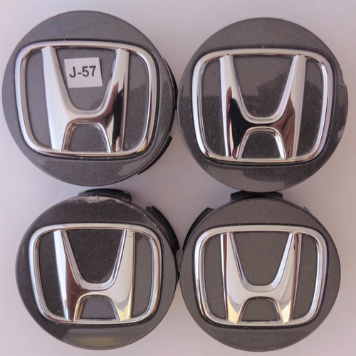 Kid 4 Pzas.centro Rin Honda Fit (15-19)58mm.gris Obscuro#j32