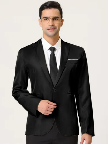 Saco Blazer Negro Casual Hombre Moda Confort Fit Cuotas sin