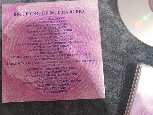 Paulina Rubio Cd Recuerdos Exitos 1997 Emi (Usado)