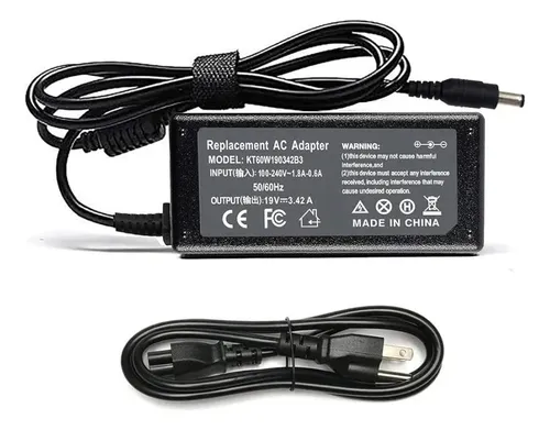 Cargador Para Laptop 19v 3.42a 5.5x2.5mm 65w