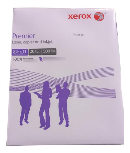 Imagen 2 de 2 de Resma Papel Bond Xerox Tamaño Carta 75g 500hojas Original