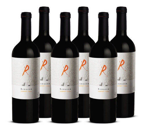Imagen 1 de 8 de Vino Renacer Cabernet Franc Icono 6 Botellas X 750 Ml.