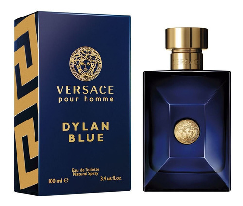 Imagen 1 de 3 de Versace Dylan Blue Caballero 100ml Edt Envio Gratis