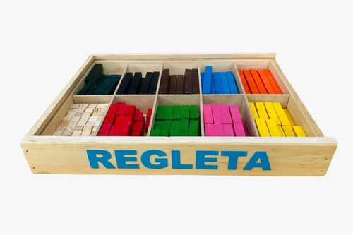 3 Regletas Matemática Lisas Madera Cuisenaire 291 Pzs