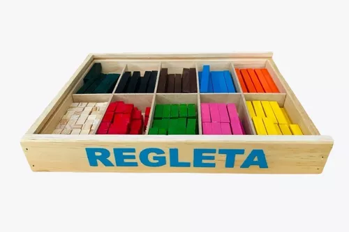 15 Regletas Matemáticas Lisas De Madera, Con 291 Pzs