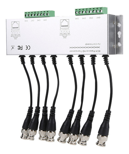 Nuevo Adaptador Transceptor Cctv Video Balun De 8 Canales Y