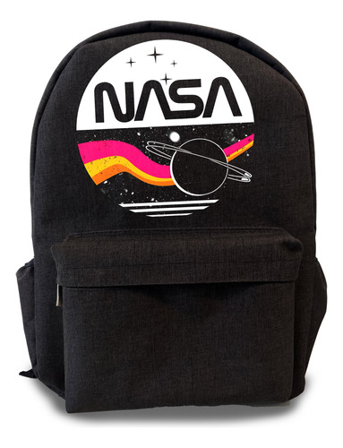 Mochila Para Uso Diario Negra Space Astronauta Nasa