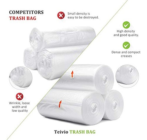 Bolsas De Basura Resistentes De 4 Galones Y 220 , Reve...