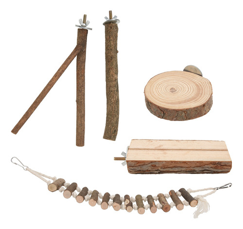 Juego De Palitos De Madera Para Perca Con Forma De Pájaro, 5