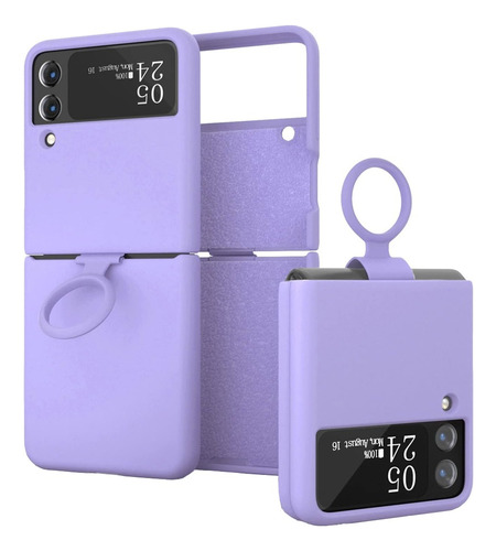 Funda Silicona Con Anillo Para Samsung Galaxy Flip 4