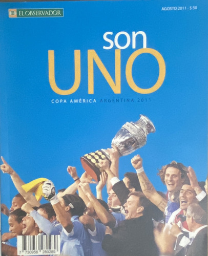 2 Revistas Copa América 2011, Uruguay Campeón Fútbol, F2 Ej3 (Usado)