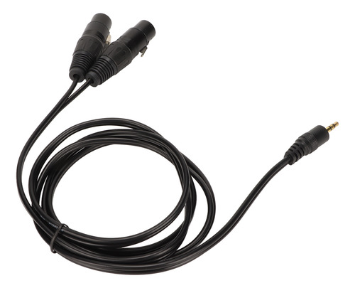 Cable Estéreo Xlr De 3,5 Mm A Doble Xlr, 5 Pies, Plug And Pl