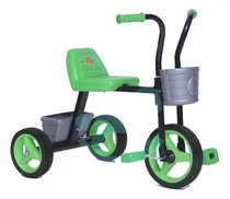 Comprar Triciclo De Metal Ruedas De Goma Macizas Doble Canasto