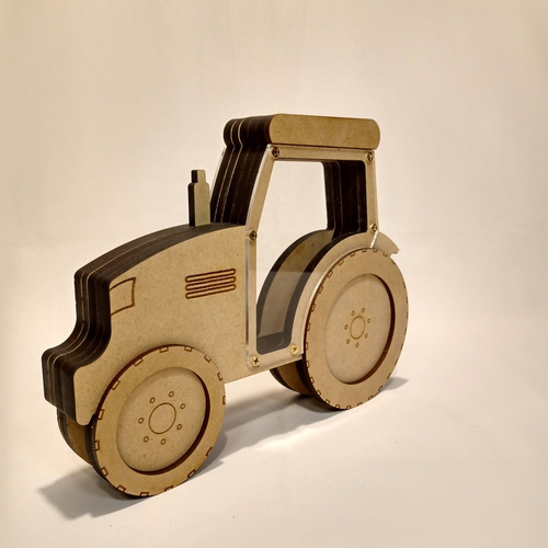Imagen 2 de 3 de Alcancía Tractor Infantil