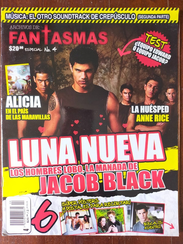 Revista Archivos De Fantasmas No.4 Jacob Black Luna Nueva