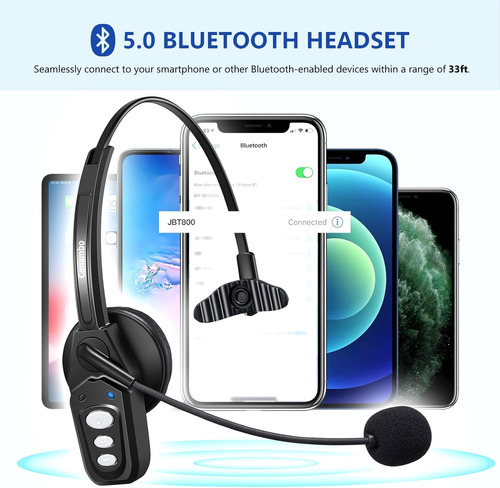 Conambo Trucker Auriculares Bluetooth Con Micrófono, Auricul