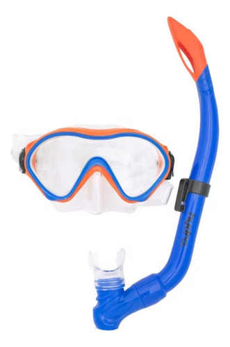 Kit De Mergulho Hydro Star Máscara + Snorkel Juvenil - Laran