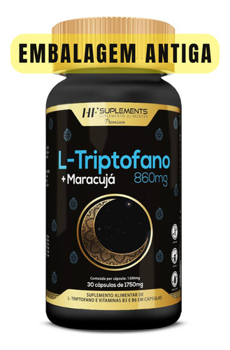 30x L-triptofano Com Maracuja 860mg 30caps Atacado