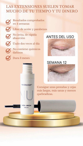 Serum Pestañas Y Cejas Nu Skin. Tratamiento 3 Meses