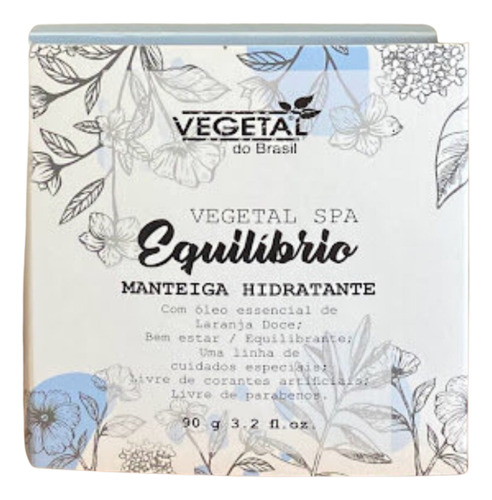 Manteiga Hidratante Equilibrio- Vegetal Spa- 90g
