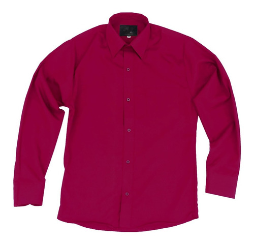 Camisa Vestir Para Adulto Vino Tallas Extras 44, 46, 48 Y 50