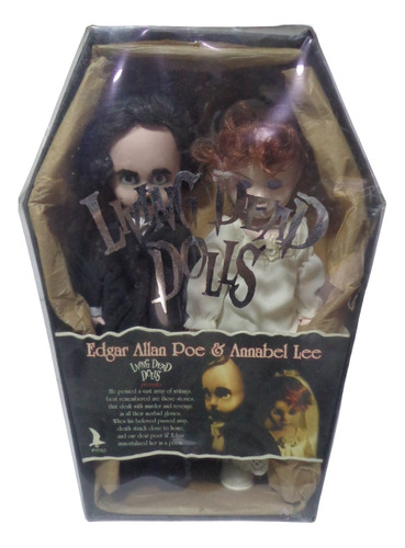 Edgar Allan Poe Y Annabel Lee Living Dead Dolls Abierto