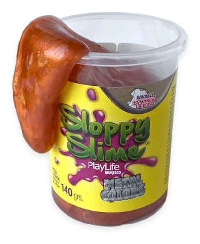 Slime Sloppy 140g Art Kids Color Metalico Acrilex 14002