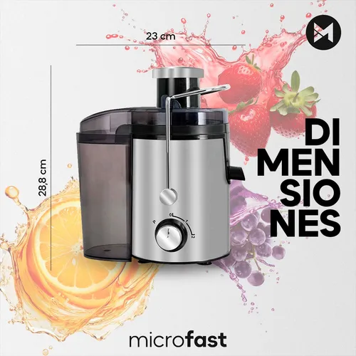 Juguera el ctrica Microfast Juguera extractor de jugo 500W 2