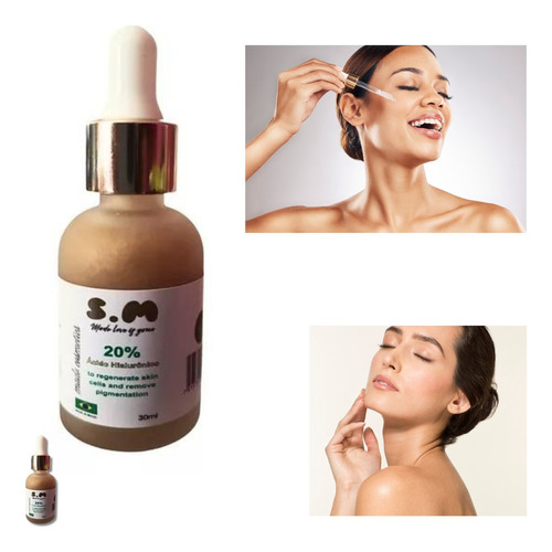 Serum Facial Acido Hialurônico 20% Regenerador 30ml Momento De Aplicação Dia/noite Tipo De Pele Todo Tipo De Pele